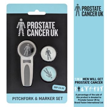 Brand Fusion Golf Pitchfork & Marker Set - Supports Prostate Cancer UK