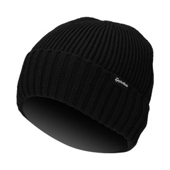 TaylorMade Ribbed Knit Beanie Black