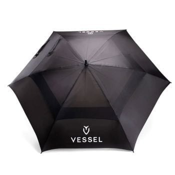 Vessel Vortex Vented Golf Umbrella Black