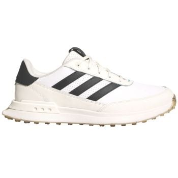 adidas S2G 24 Spikeless Leather Golf Shoes White Carbon JI4171