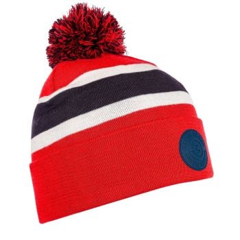 Galvin Green Leighton Bobble Hat Navy Red White