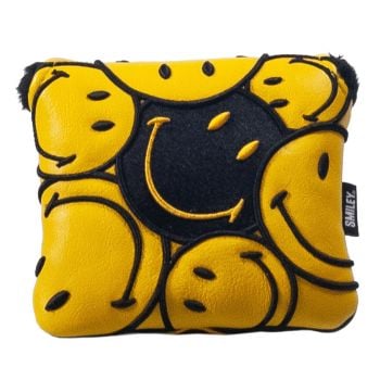 Brand Fusion Smiley Original Stacked Mallet Putter Headcover Yellow Black