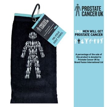 Brand Fusion Tri-Fold Velour Golf Towel - Supports Prostate Cancer UK