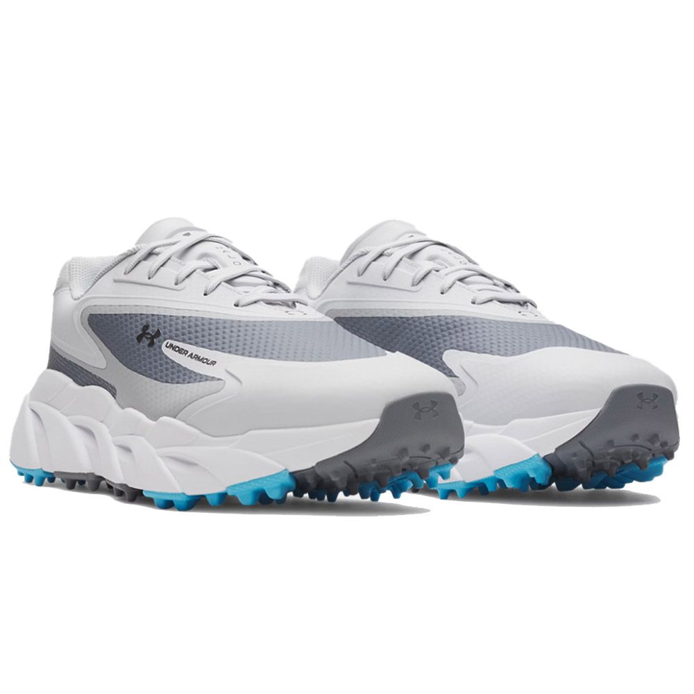 UNDER ARMOUR Under Armour Halo Hybrid Spikeless Golf Shoes Gray Metallic