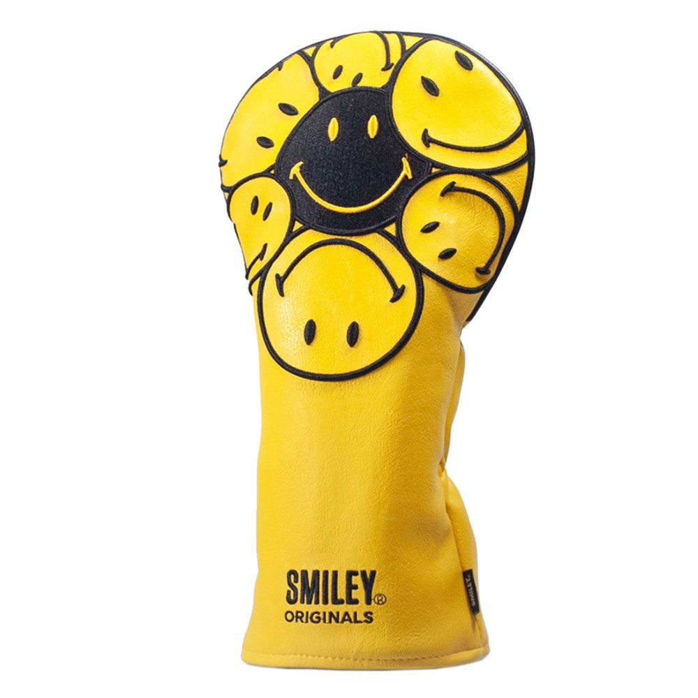 BRAND FUSION Brand Fusion Smiley Original Stacked Fairway Headcover Yellow Black