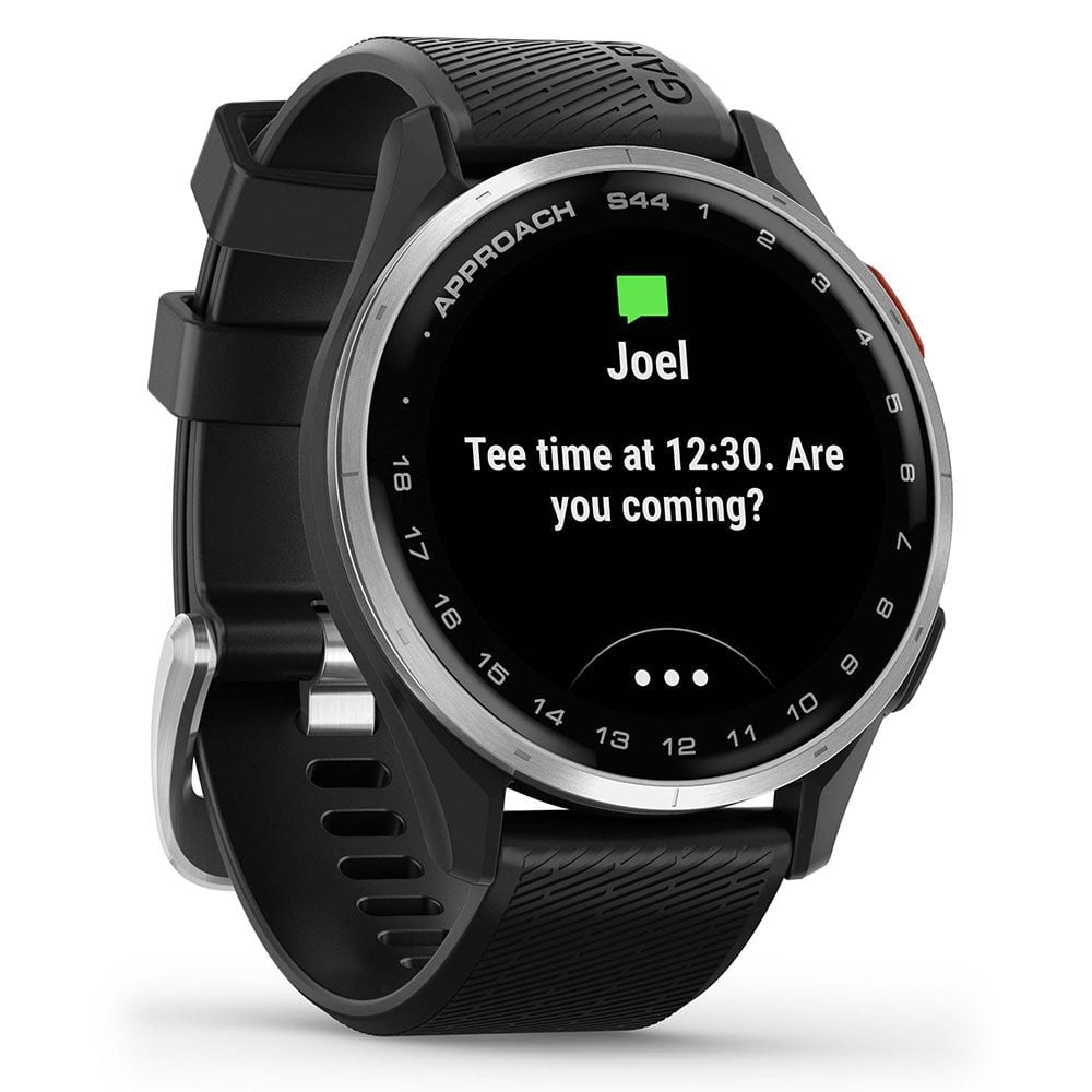 【美品】GARMIN APPROACH S44 ブラック Garmin Approach® S44 (Black Band) Golf GPS watch — covers
