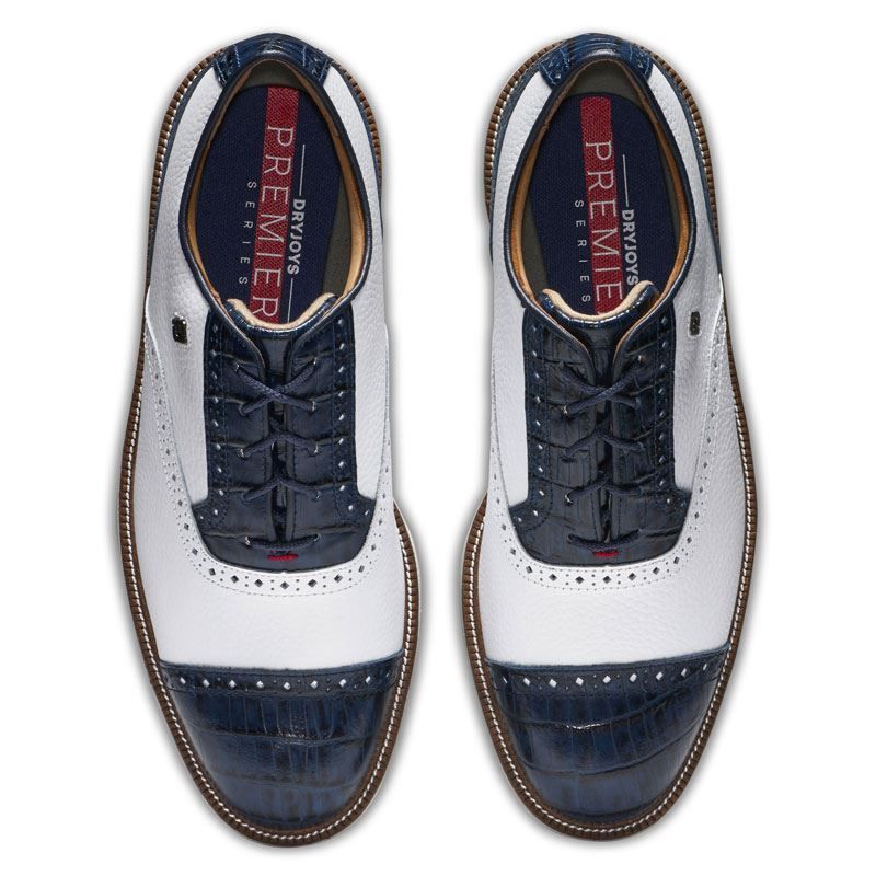 FOOTJOY FootJoy Premiere Series Tarlow Golf Shoes - White/Navy - 53904