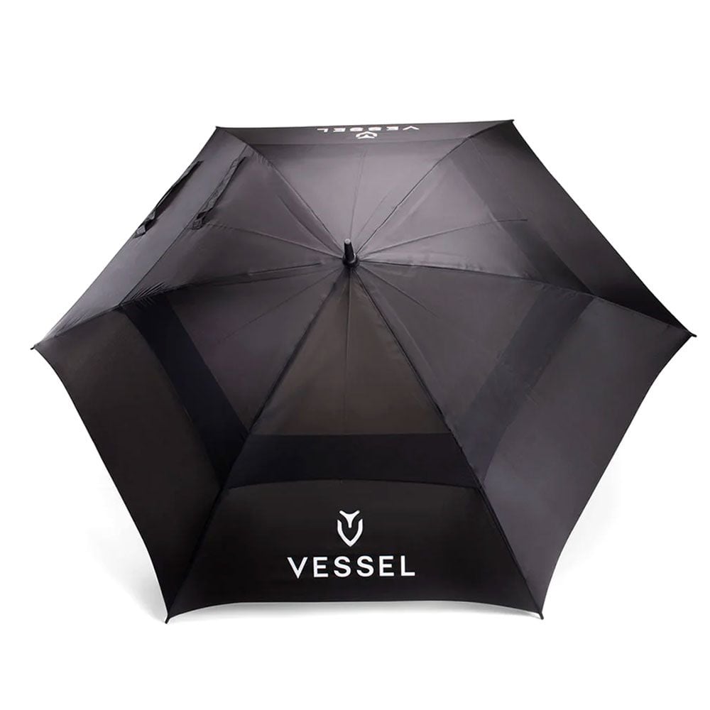 VESSEL Vessel Vortex Vented Golf Umbrella Black