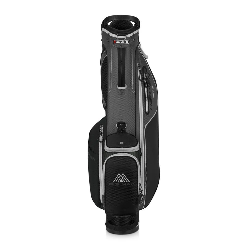 BIG MAX Big Max Dri Lite Heaven Six G Stand Bag Charcoal Black White