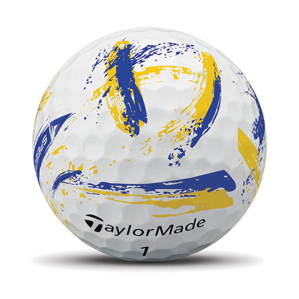 TAYLORMADE TaylorMade SpeedSoft Ink Golf Balls Yellow Blue