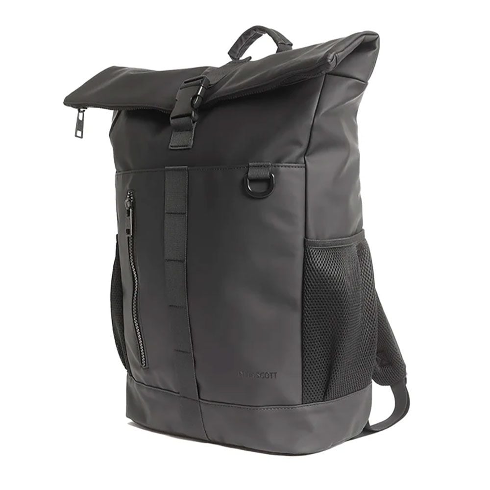 LYLE & SCOTT Lyle & Scott Legacy Water Resistant Rolltop Backpack Jet Black