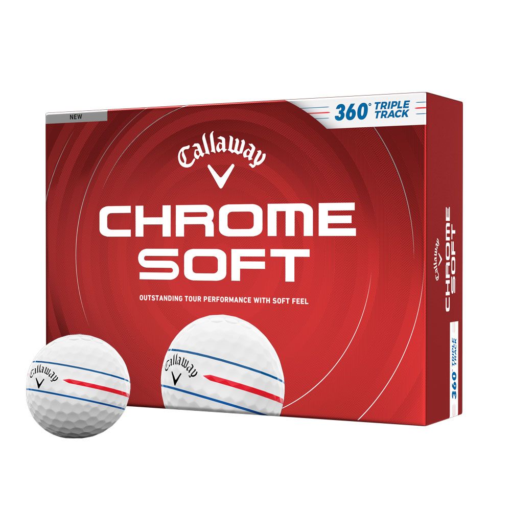 CALLAWAY Callaway Chrome Soft 360 Triple Track Dozen Golf Balls