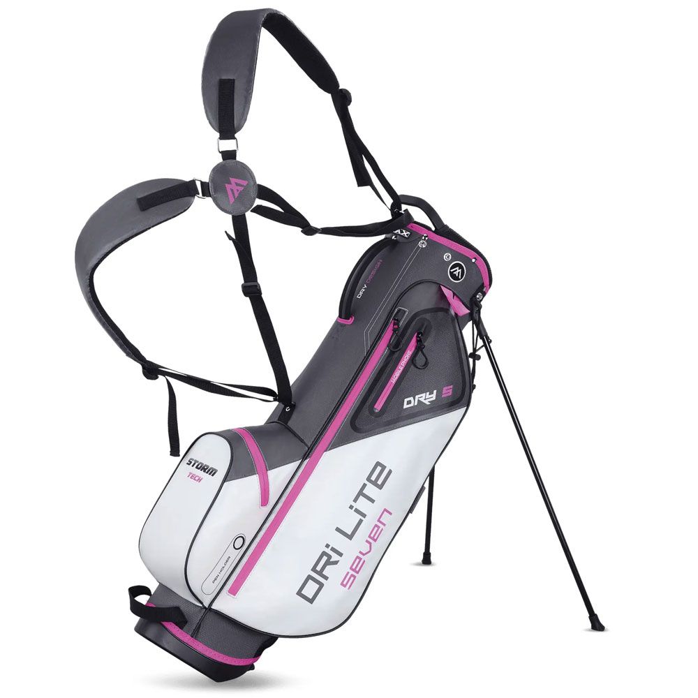 BIG MAX Big Max DRI LITE Seven G Stand Bag Charcoal Fushia
