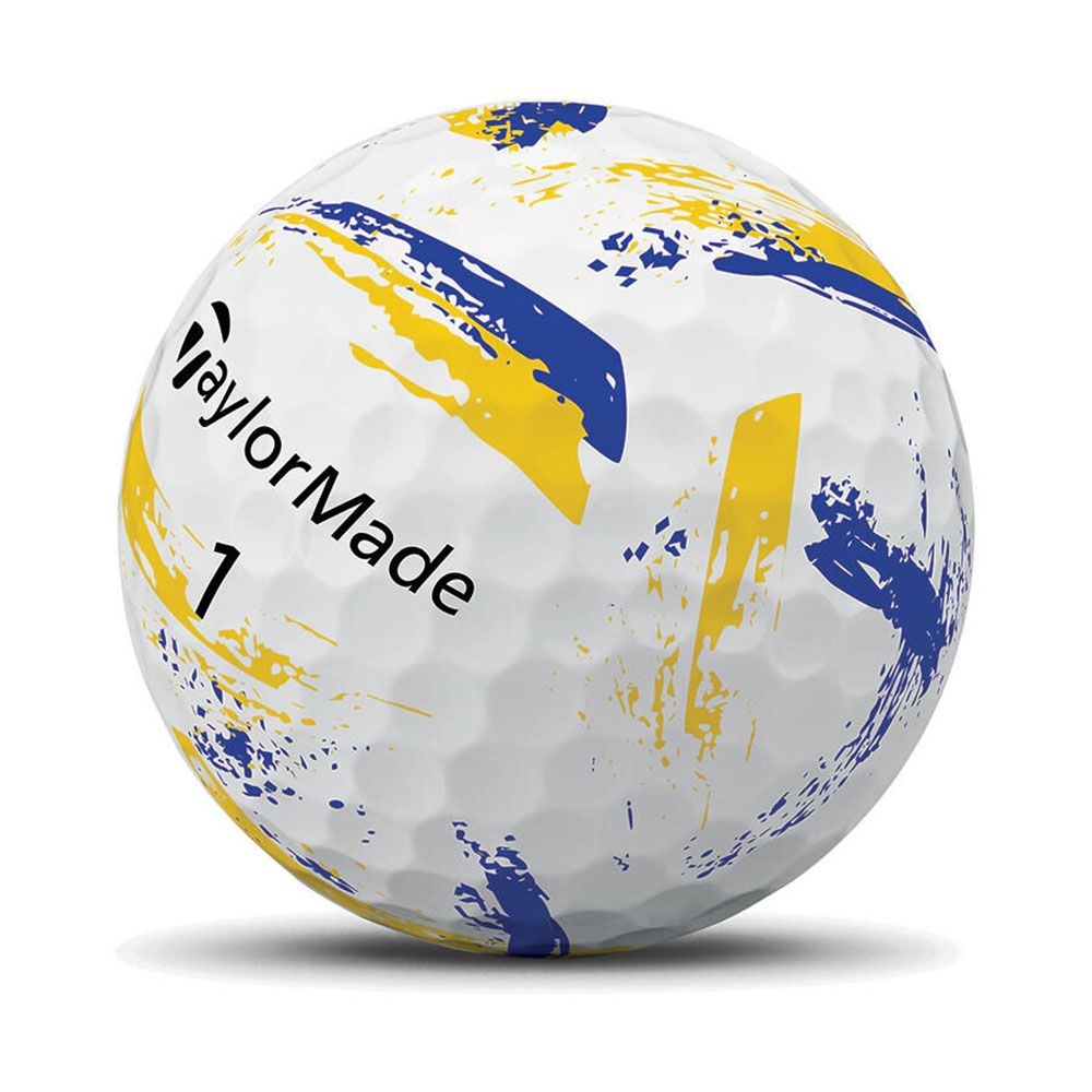 TAYLORMADE TaylorMade SpeedSoft Ink Golf Balls Yellow Blue