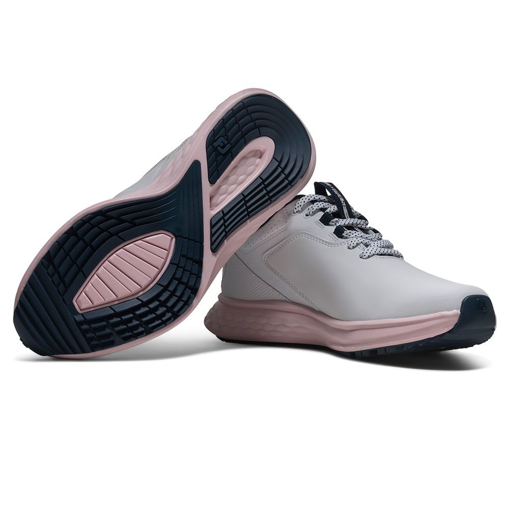 FOOTJOY Footjoy Womens PULSE Golf Shoes White Pink 93848