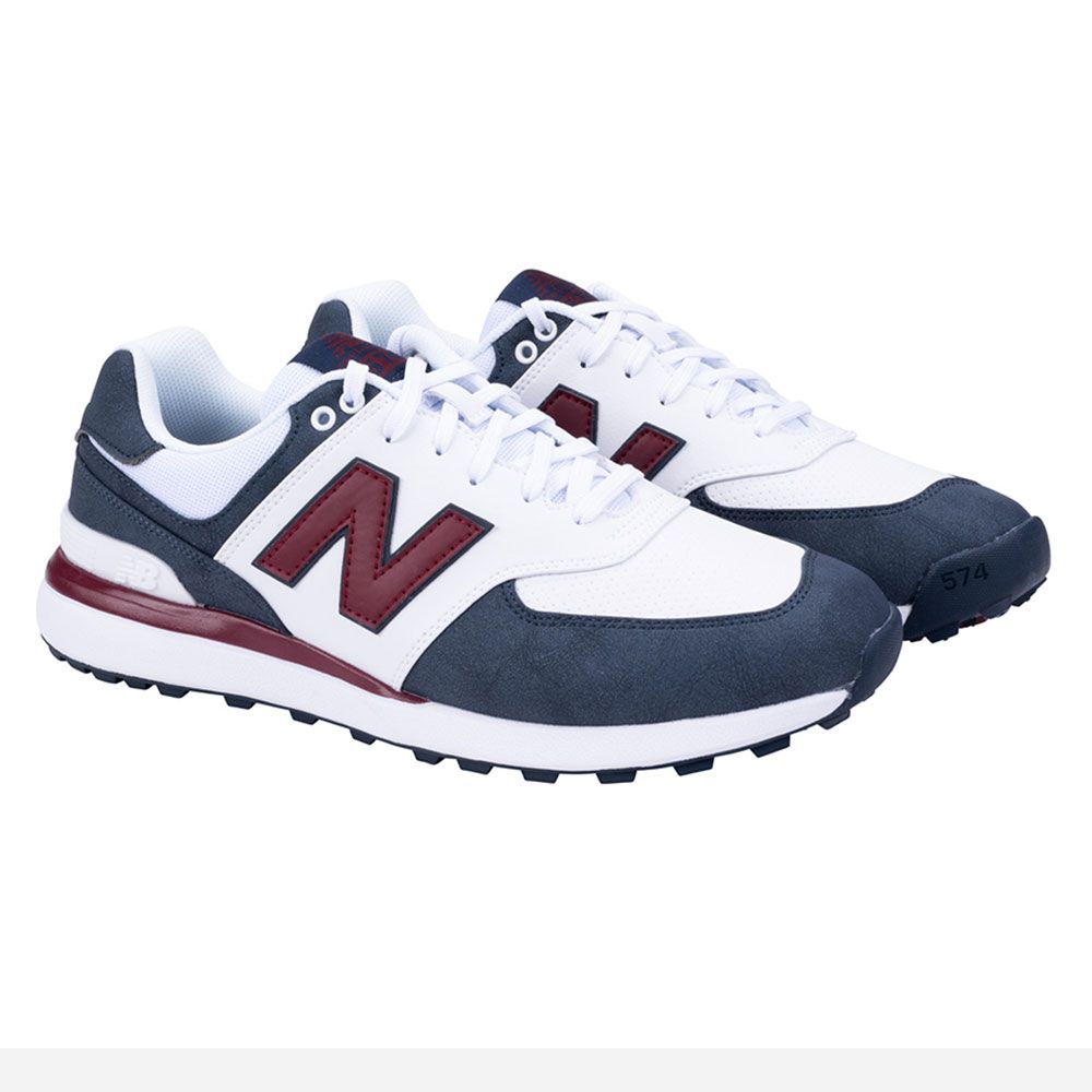 NEW BALANCE New Balance 574 Greens V2 Golf Shoes Blue White Red MG574