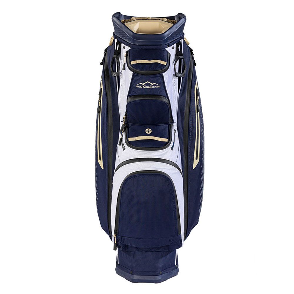 SUN MOUNTAIN Sun Mountain C-130 H2NO 14-Way Cart Bag Navy Gold White