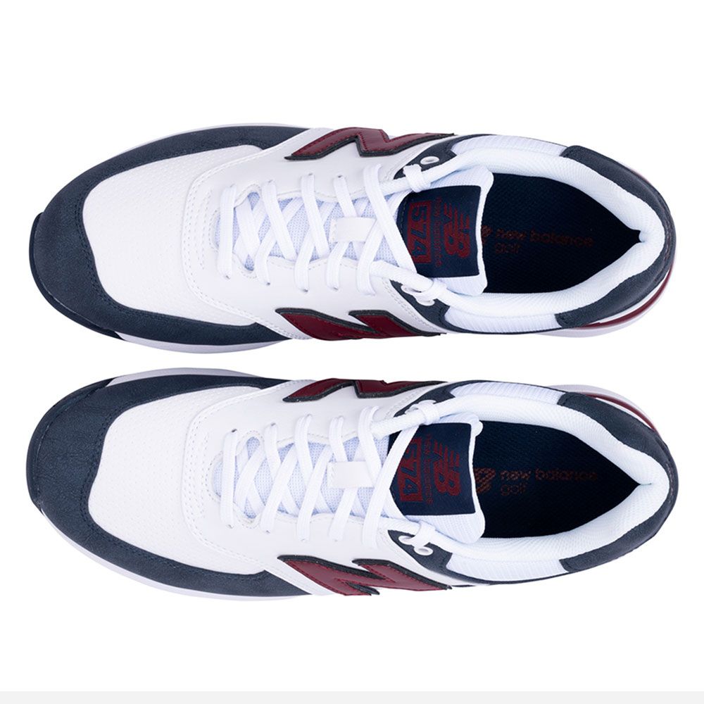 NEW BALANCE New Balance 574 Greens V2 Golf Shoes Blue White Red MG574