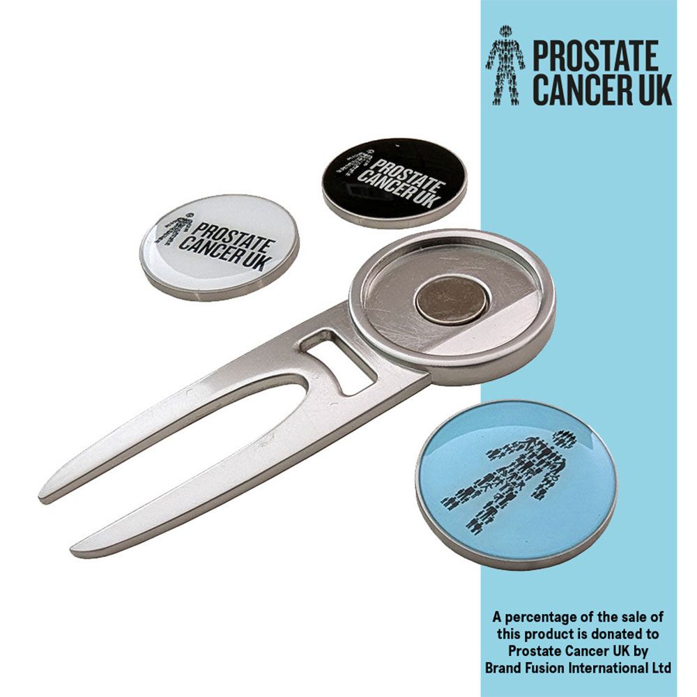 BRAND FUSION Brand Fusion Golf Pitchfork & Marker Set - Supports Prostate Cancer UK
