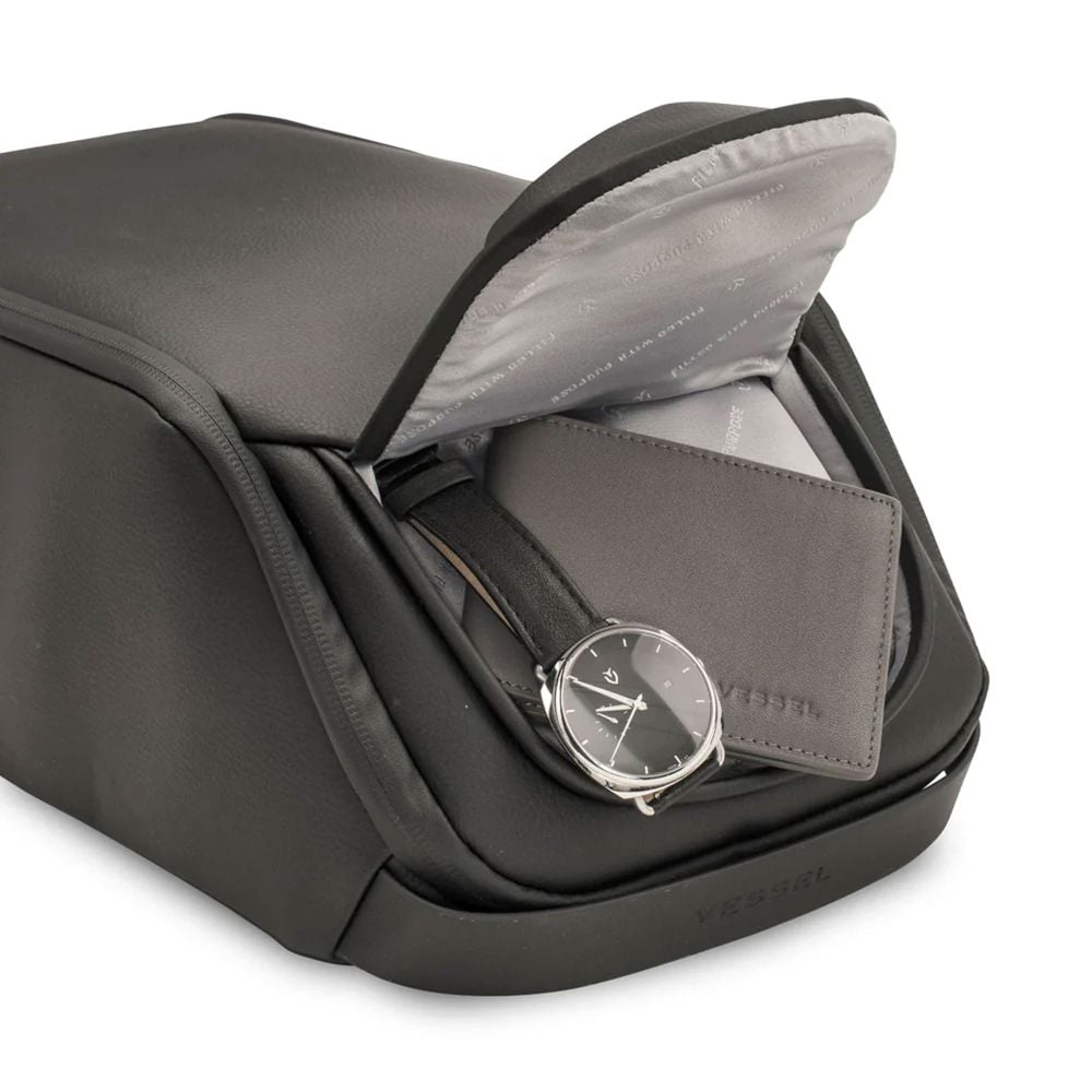 VESSEL Vessel Voyager Shoe Bag Pebbled Black