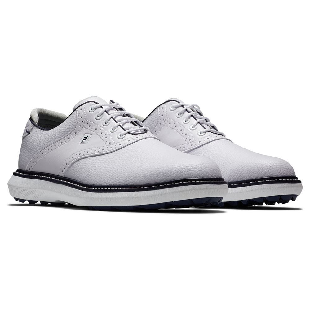 FOOTJOY FootJoy Traditions Spikeless Golf Shoes White 57927