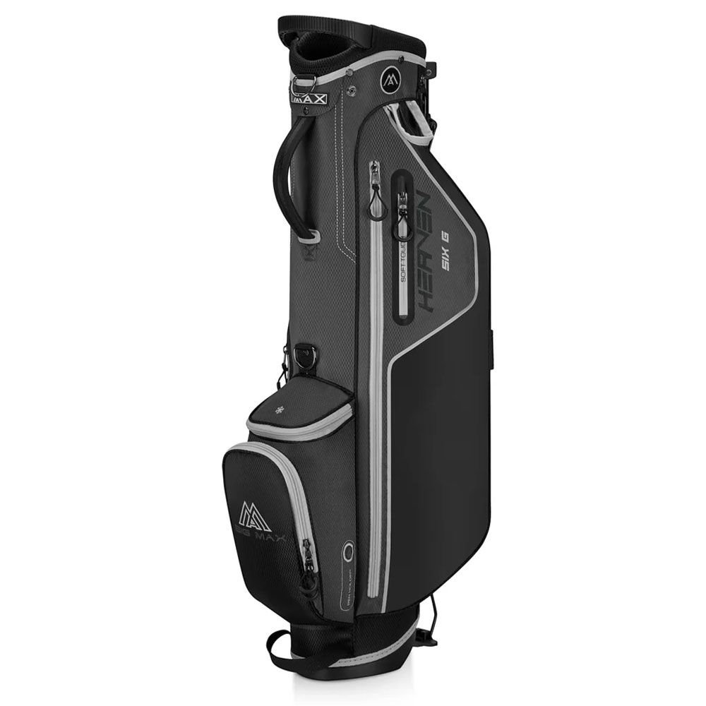 BIG MAX Big Max Dri Lite Heaven Six G Stand Bag Charcoal Black White