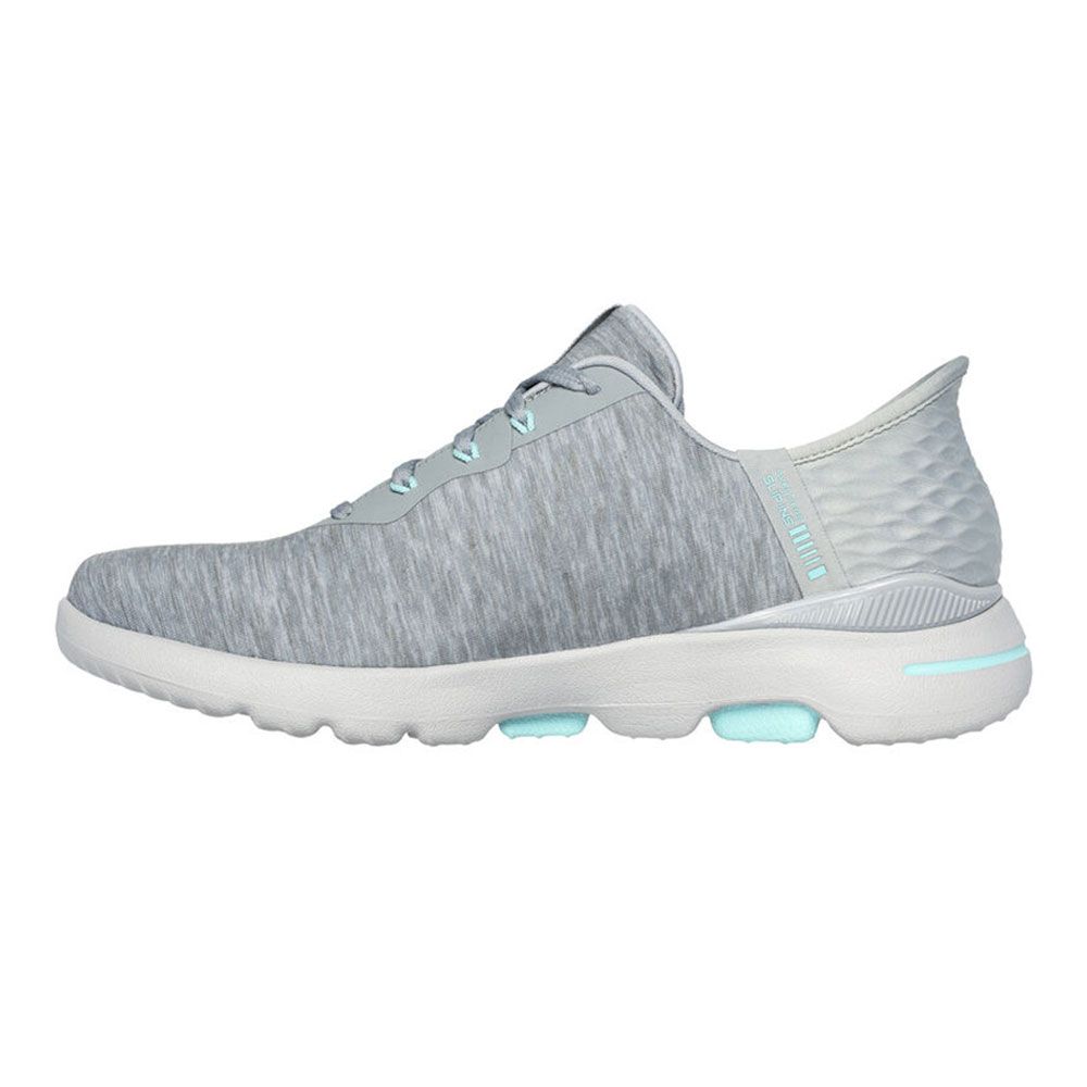 SKECHERS Skechers Ladies Slip-ins GO Walk 5 Golf Shoes Grey Aqua 123085