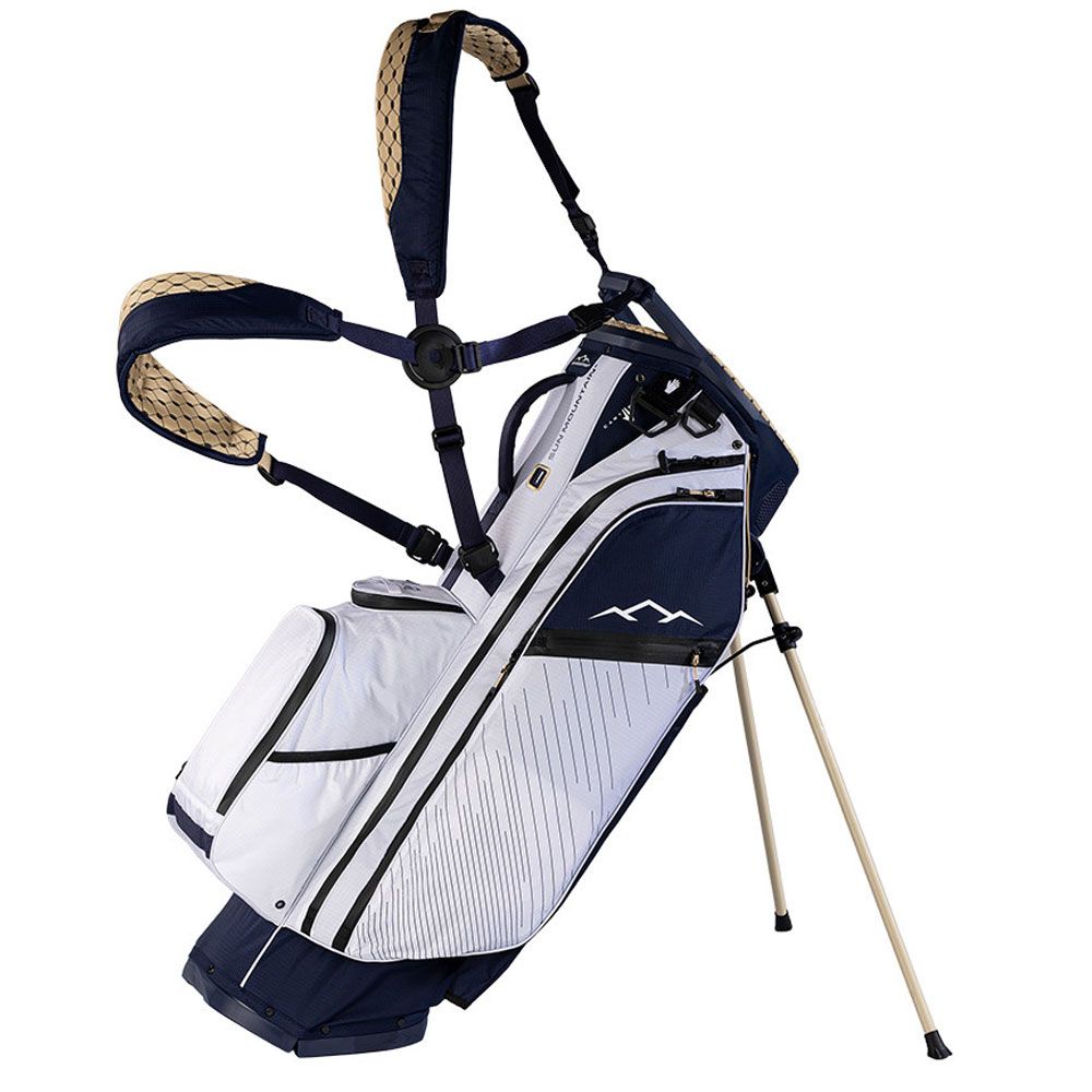 SUN MOUNTAIN Sun Mountain E4.5 H2NO 14 Way Carry Bag Navy Gold White