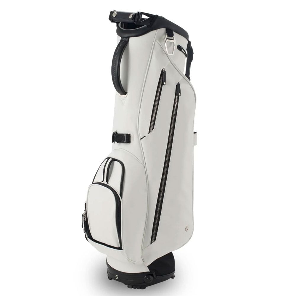Vessel VLS LUX Stand Bag Pebbled White | Silvermere Golf