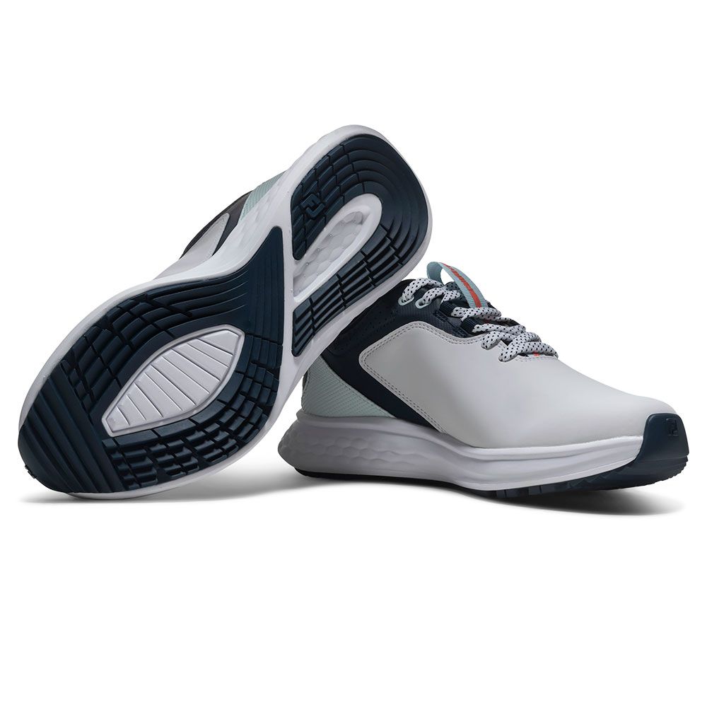 FOOTJOY Footjoy Womens PULSE Golf Shoes White Navy 93849