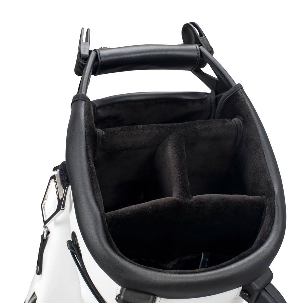 Vessel VLS LUX Stand Bag Pebbled White | Silvermere Golf
