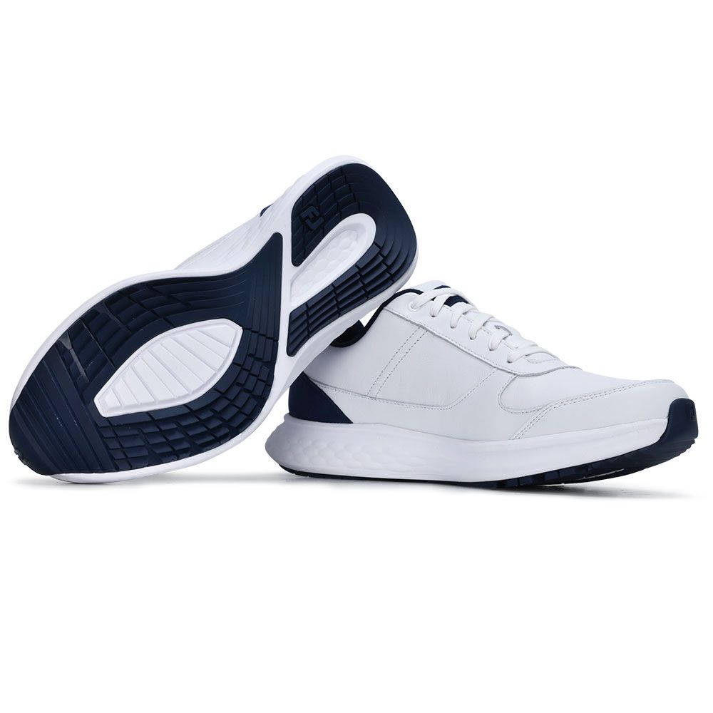 FOOTJOY Footjoy Hampton Golf Shoes White Navy 50085