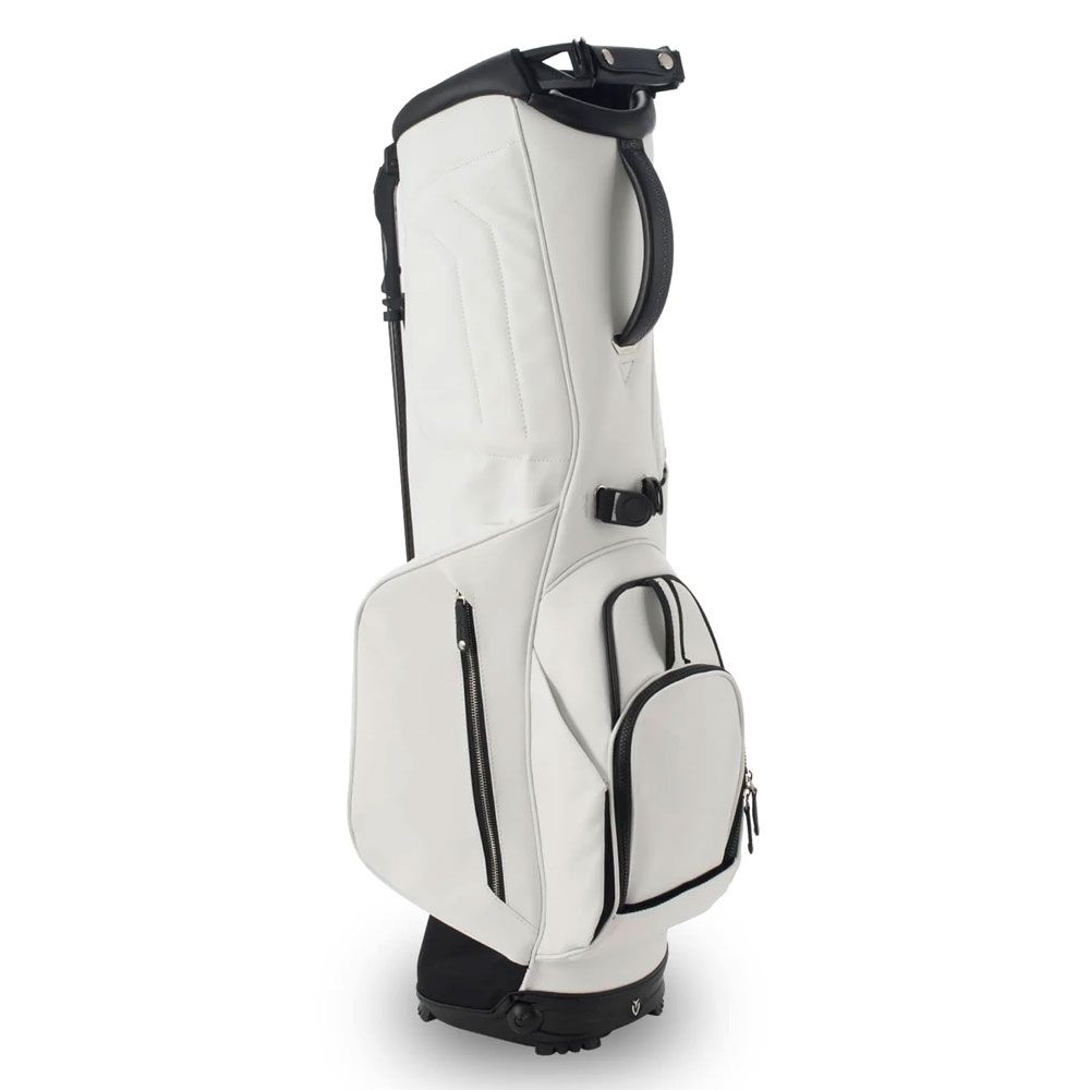 Vessel VLS LUX Stand Bag Pebbled White | Silvermere Golf