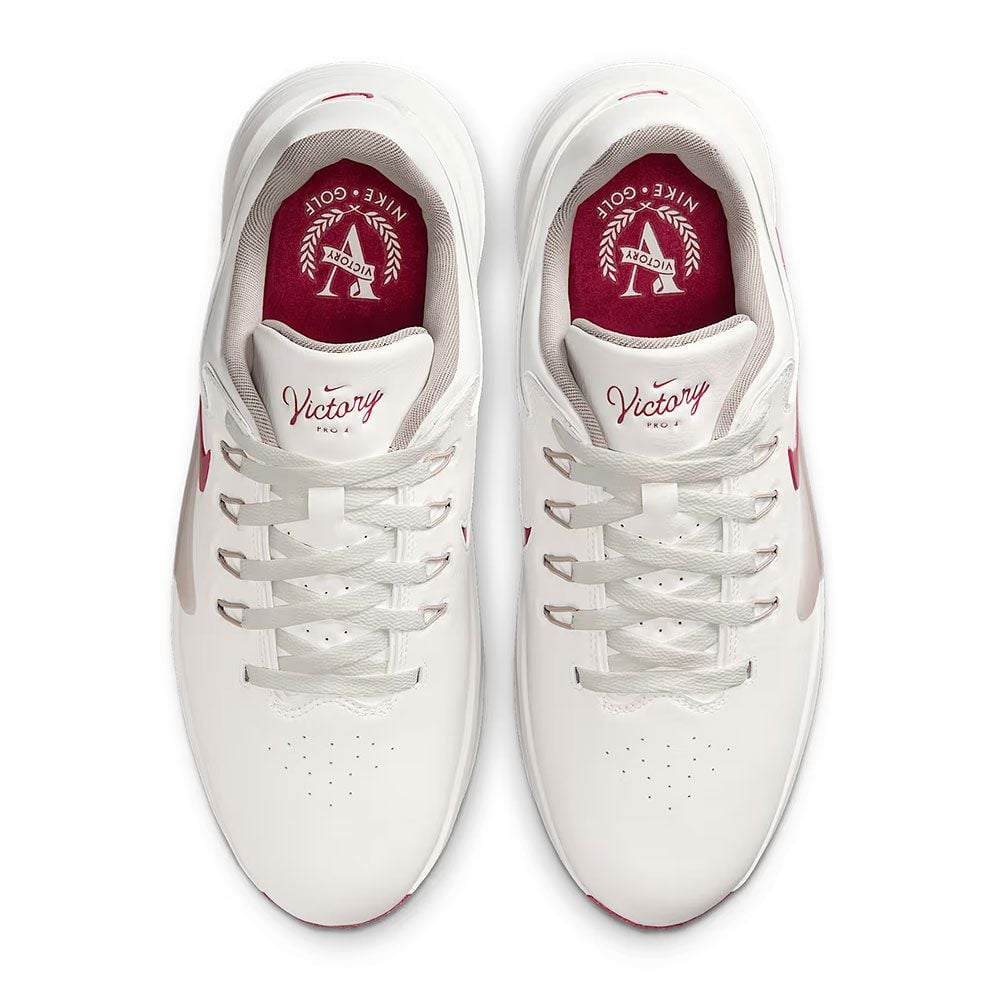 NIKE Nike Victory Pro 4 Golf Shoes White Grey Red