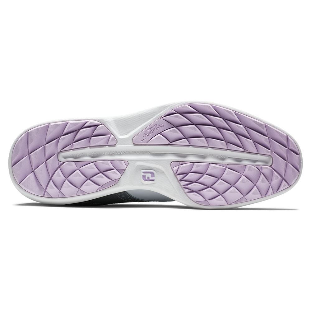 FOOTJOY FootJoy Ladies Traditions Spikeless Golf Shoes White Silver 97990