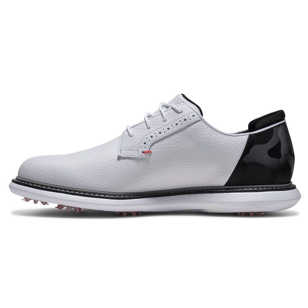 FOOTJOY Footjoy Traditions Blucher Golf Shoes White Black 57979