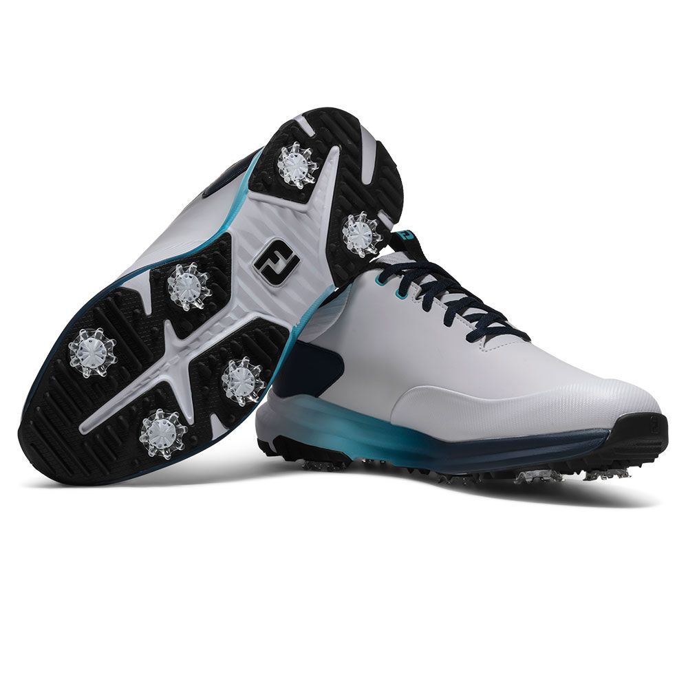 FOOTJOY Footjoy Tour Rival Golf Shoes White Navy 56971