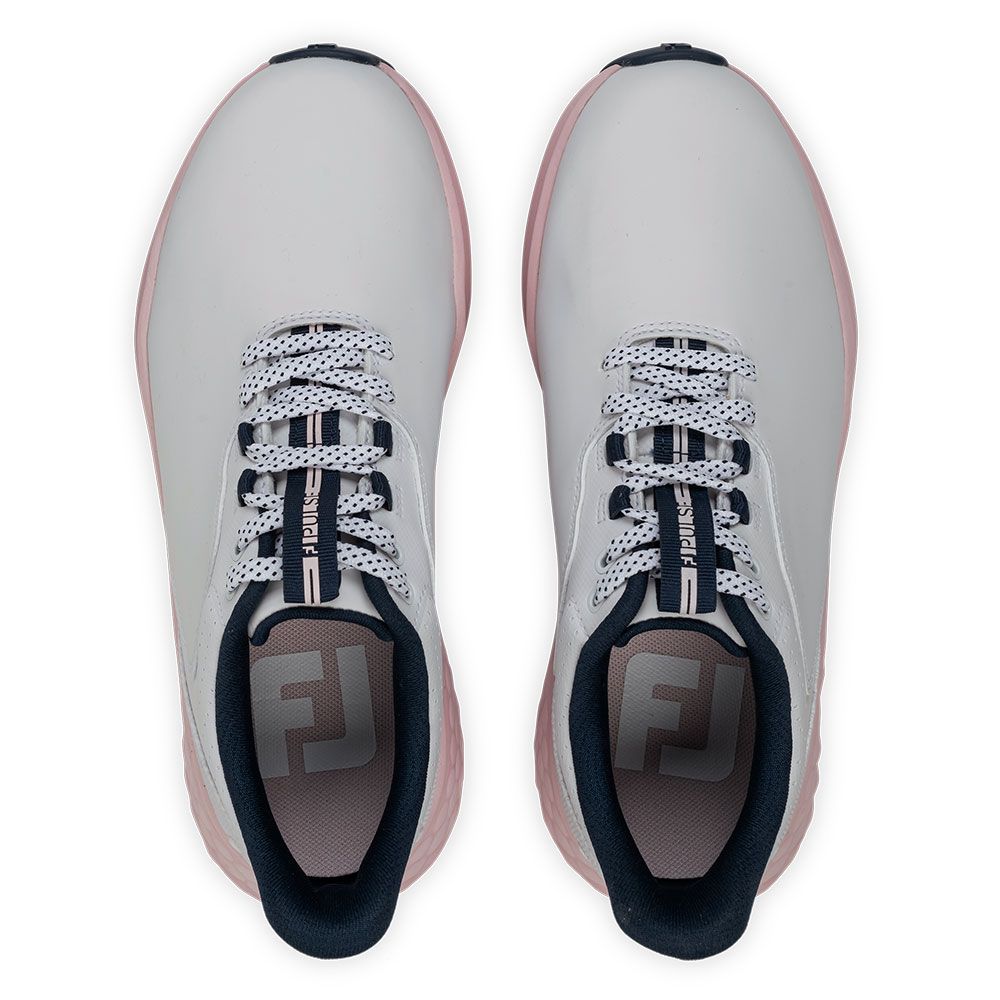 FOOTJOY Footjoy Womens PULSE Golf Shoes White Pink 93848