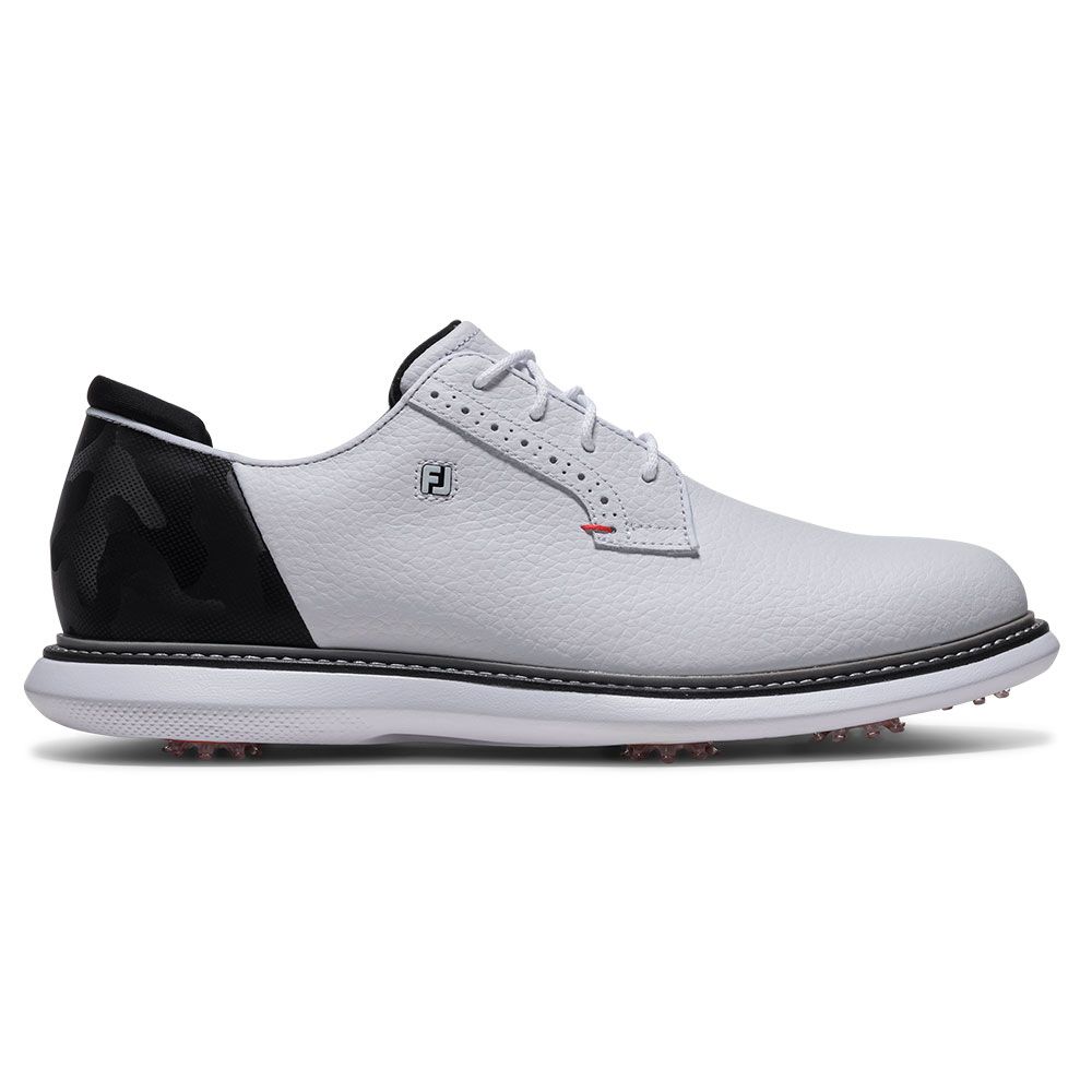 FOOTJOY Footjoy Traditions Blucher Golf Shoes White Black 57979