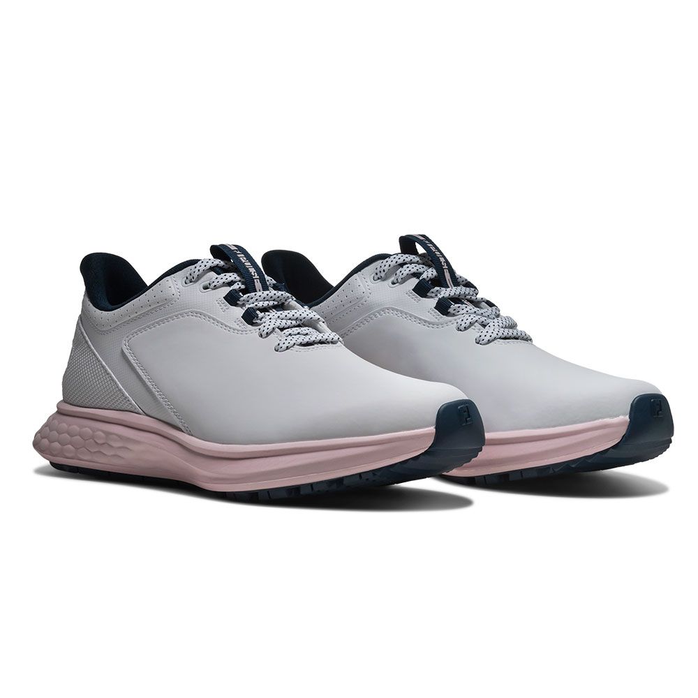 FOOTJOY Footjoy Womens PULSE Golf Shoes White Pink 93848
