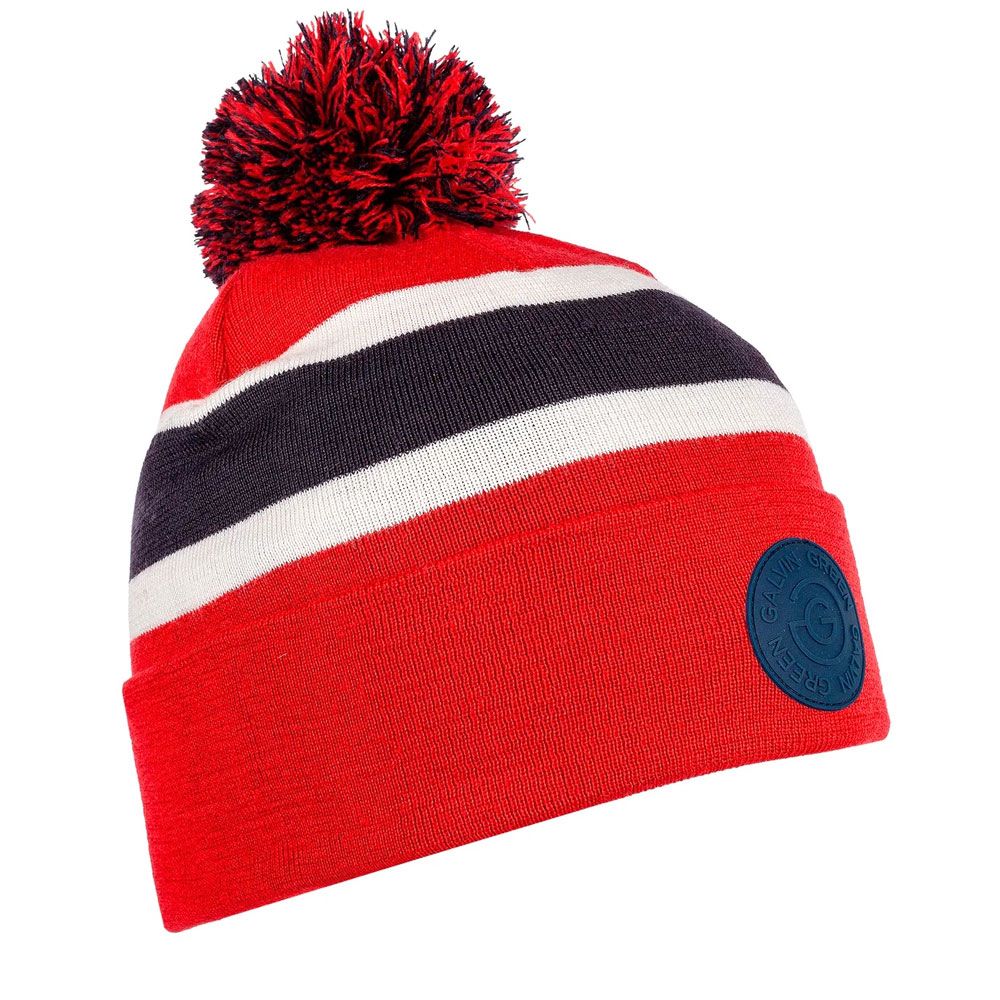 GALVIN GREEN Galvin Green Leighton Bobble Hat Navy Red White