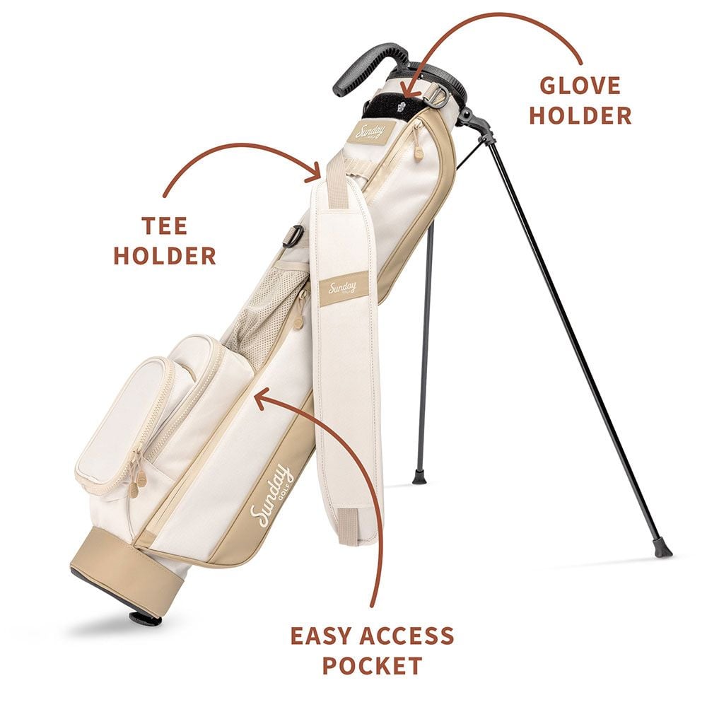 SUNDAY GOLF Sunday Golf LOMA 6 Club Carry Bag Toasted Almond