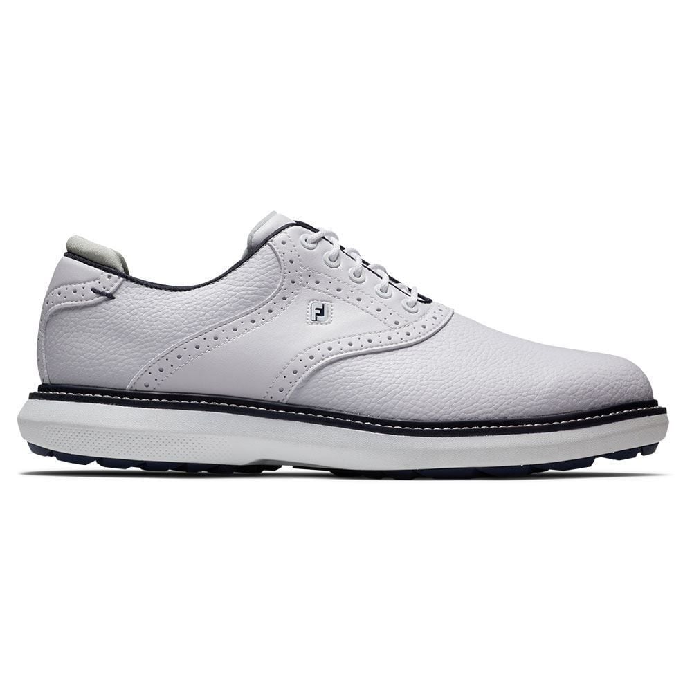 FOOTJOY FootJoy Traditions Spikeless Golf Shoes White 57927