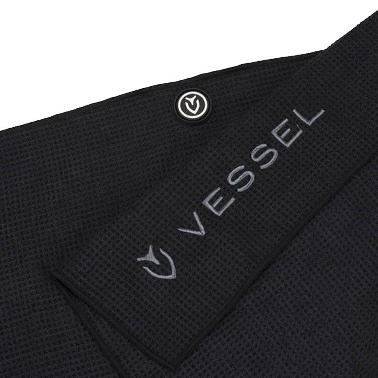 VESSEL Vessel Magnetic Golf Towel 20x40 cm Black