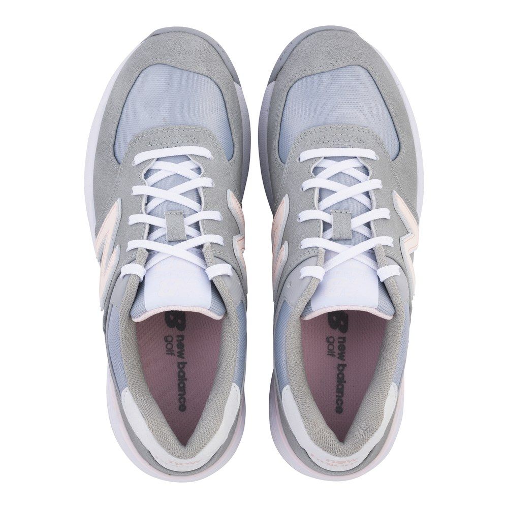 NEW BALANCE New Balance Womens 574 Greens V2 Golf Shoes  Grey Pink