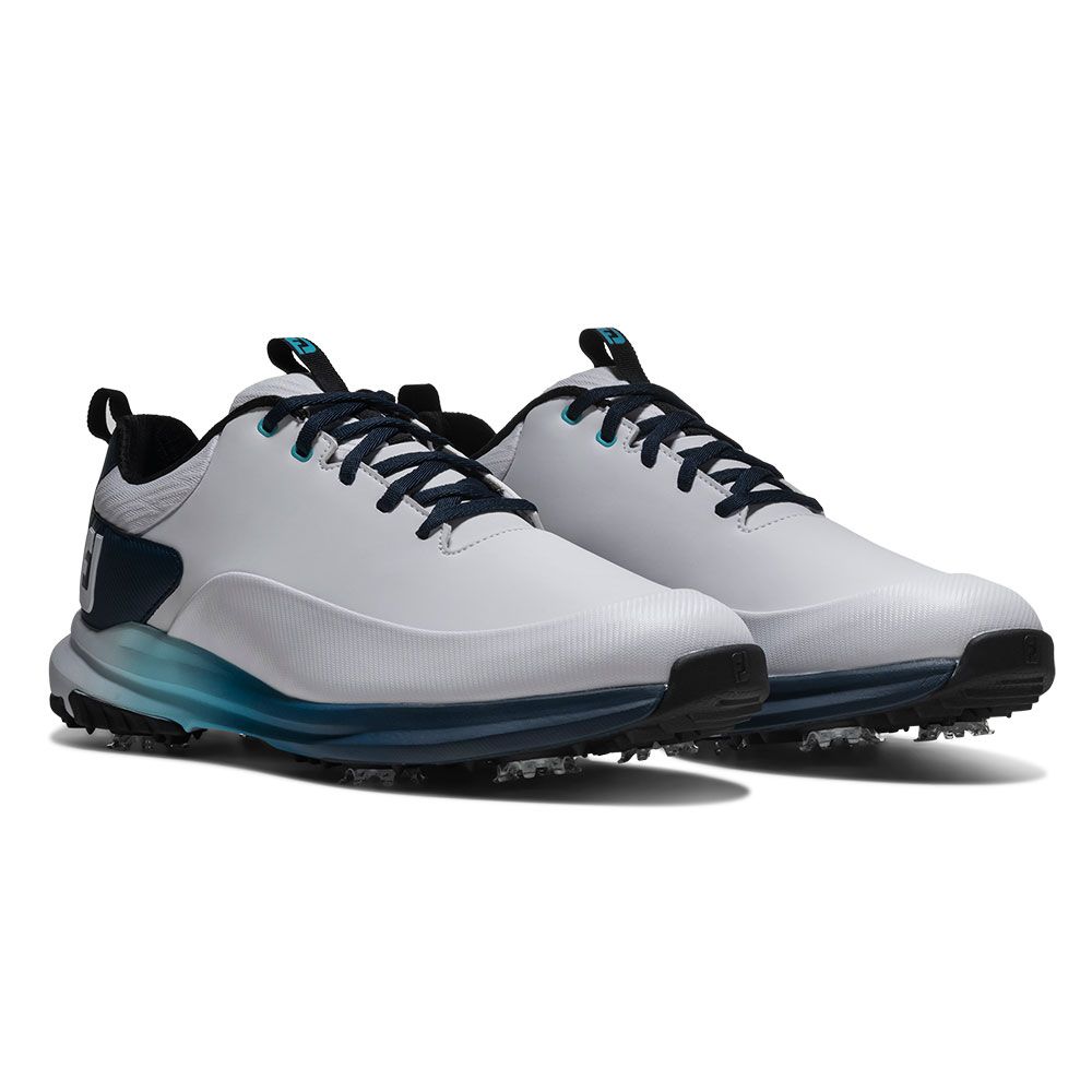 FOOTJOY Footjoy Tour Rival Golf Shoes White Navy 56971