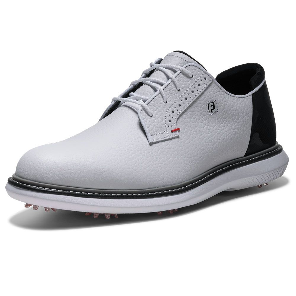 FOOTJOY Footjoy Traditions Blucher Golf Shoes White Black 57979