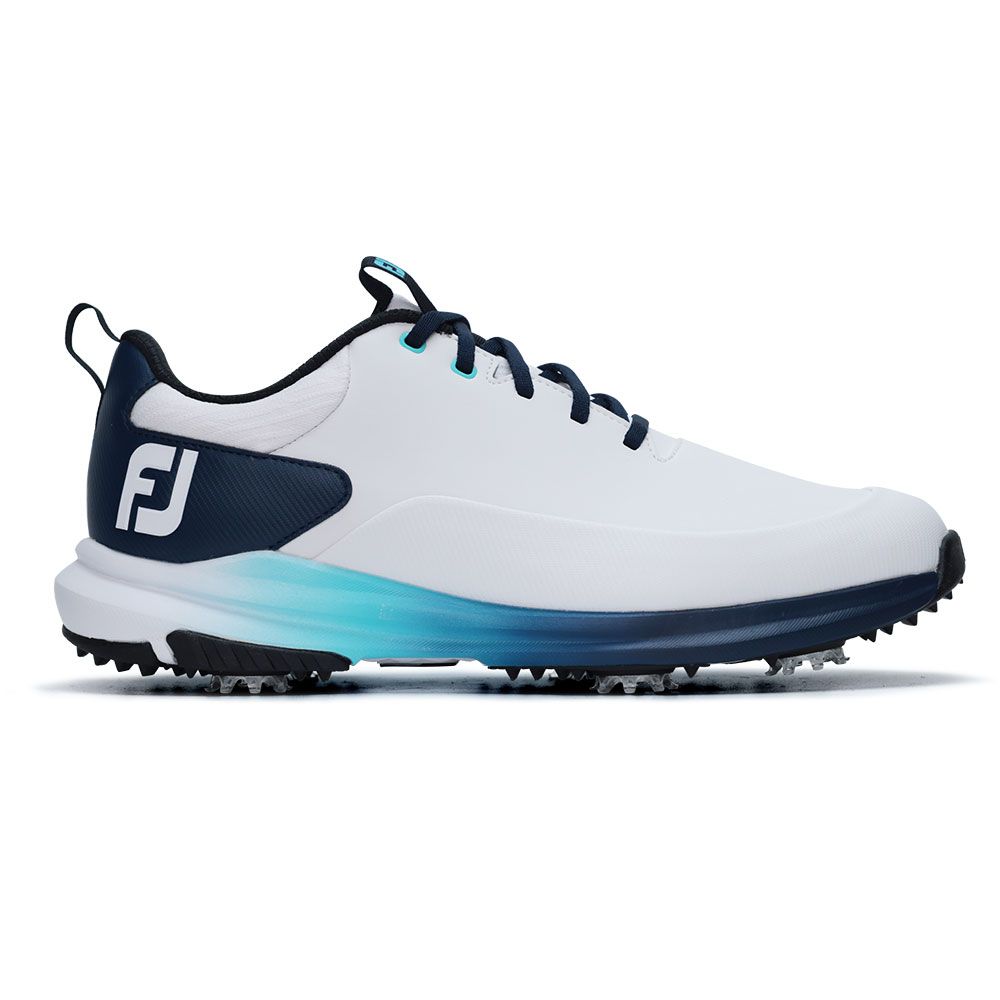 FOOTJOY Footjoy Tour Rival Golf Shoes White Navy 56971