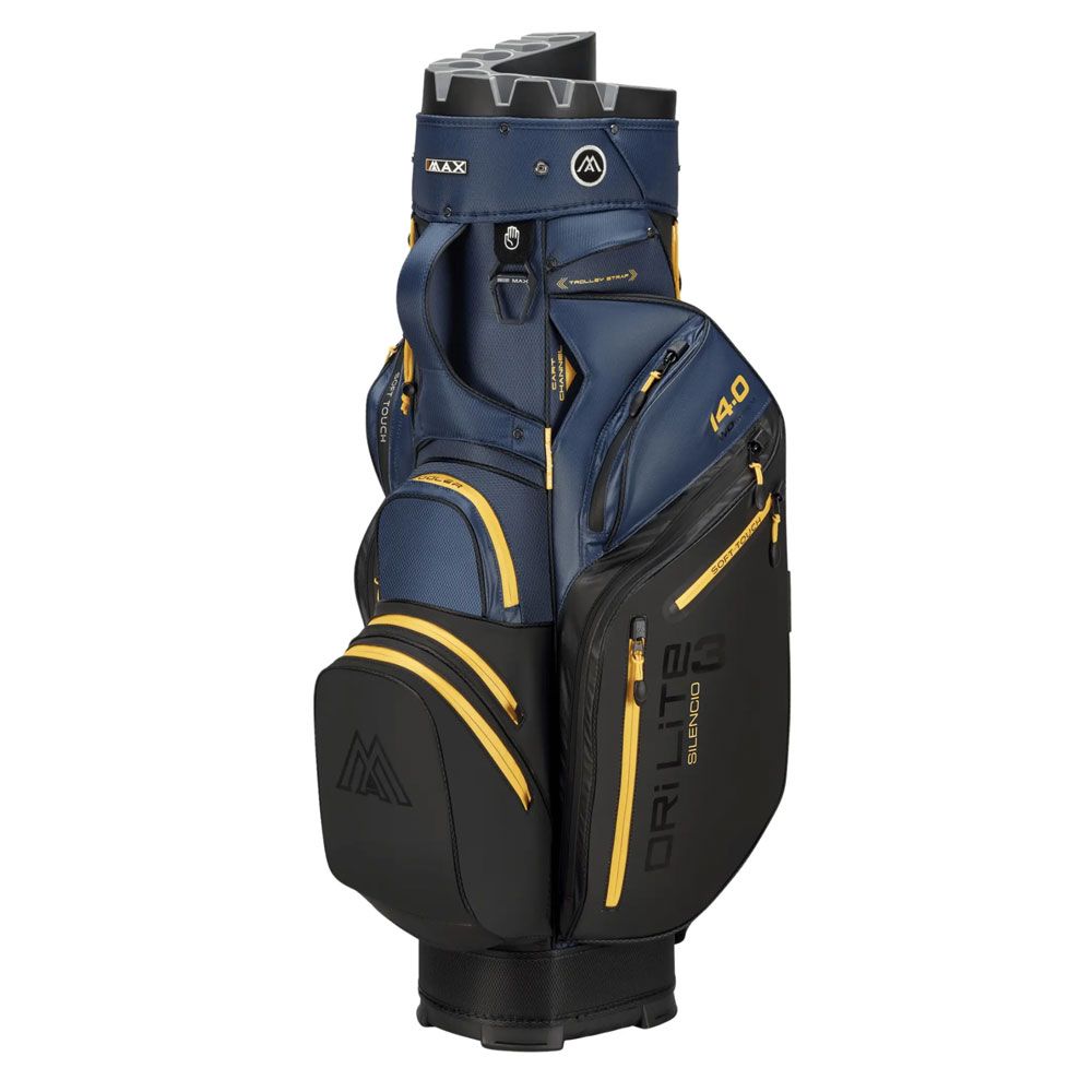 BIG MAX Big Max Dri Lite Silencio 3 Organiser Cart Bag Black Navy Corn
